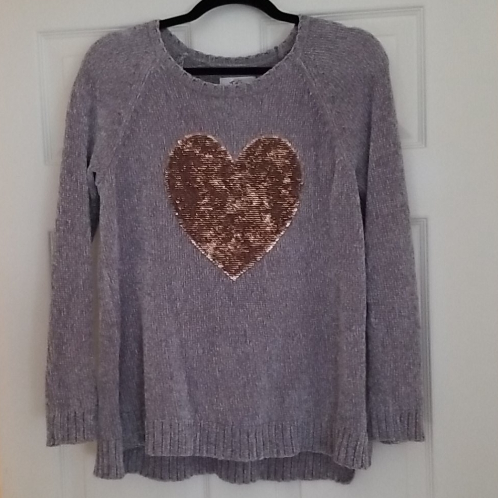Justice Grey Super Soft Sweater